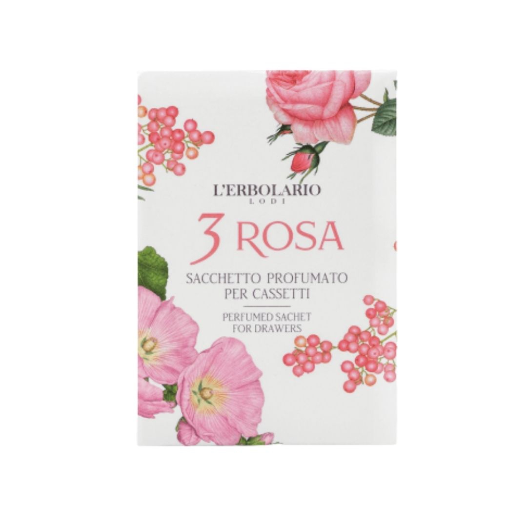 L'erbolario 3 Rosa Sacchetto Profumato per il Cassetto (1 pezzo)