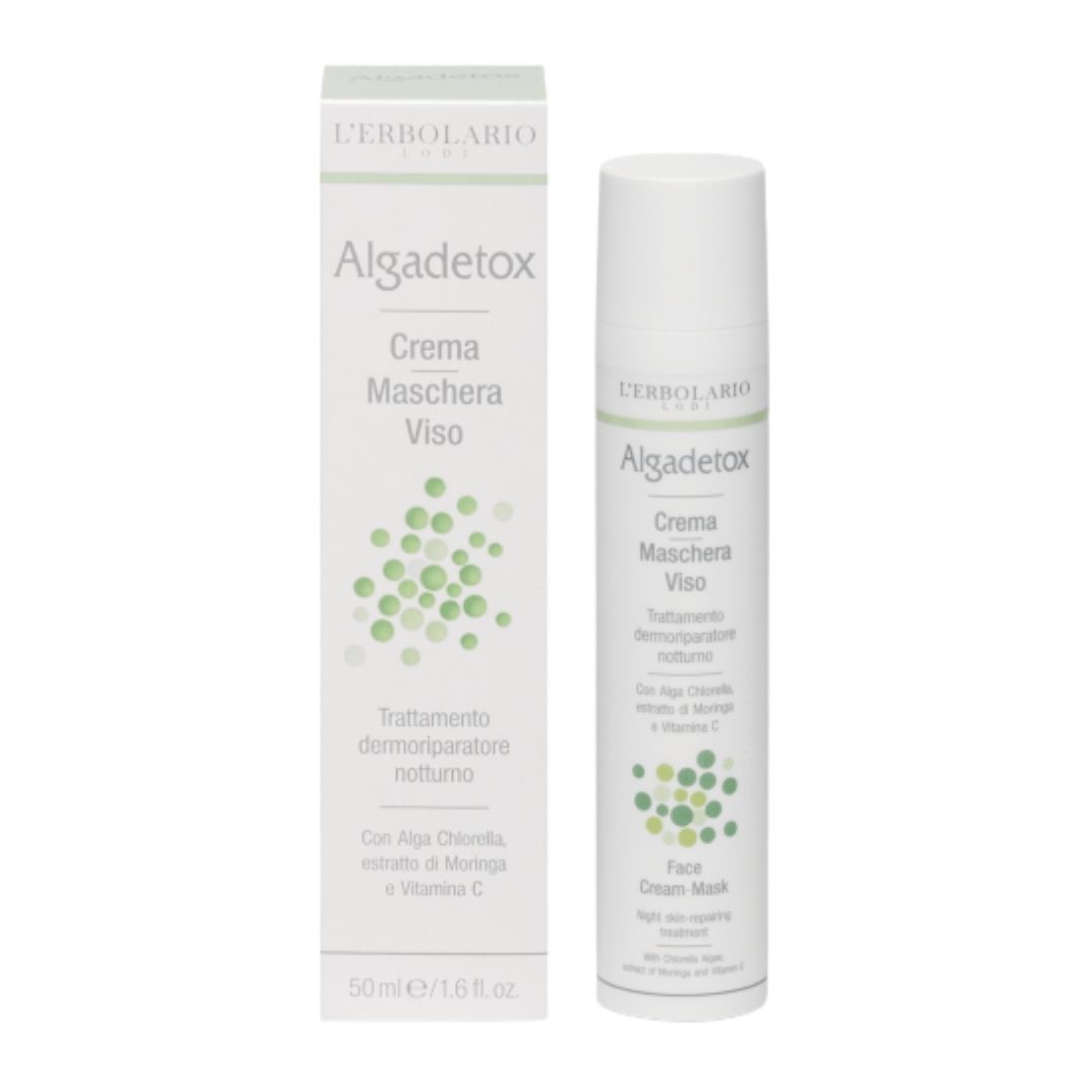 L'erbolario Algadetox Crema Maschera Viso Dermoriparatrice 50 ml