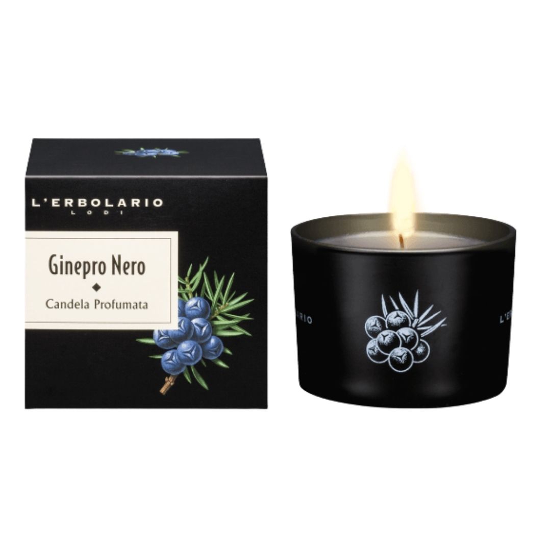 L'erbolario Ginepro Nero Candela Con Coperchio Edizione Limitata 28 Ore
