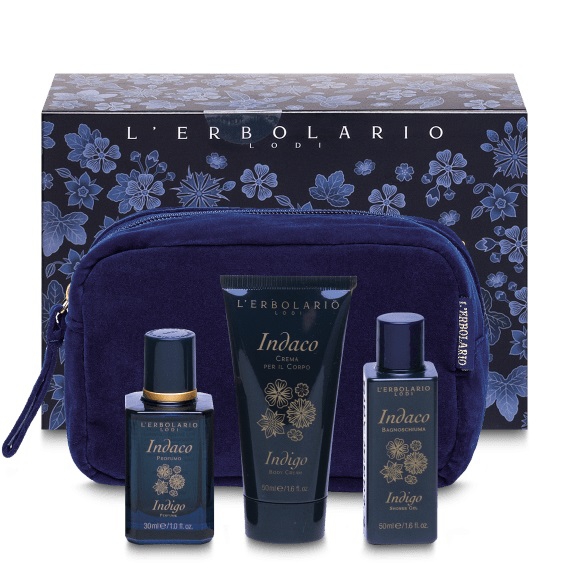 L'erbolario Indaco Beauty Pochette Profumo30ml+Bagnoschiuma50ml+Crema Corpo50ml