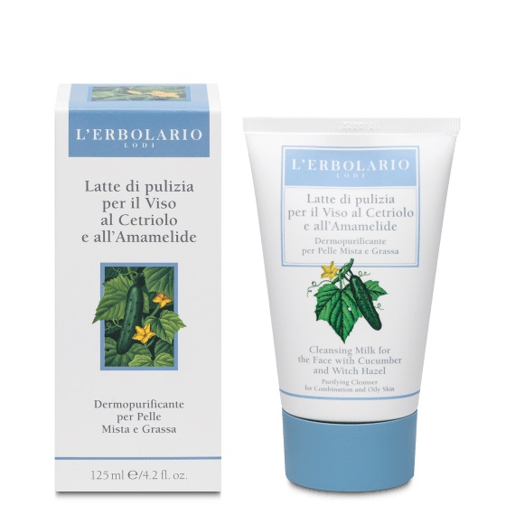 L'erbolario Latte Detergente Viso Al Cetriolo e Amamelide 125 ml