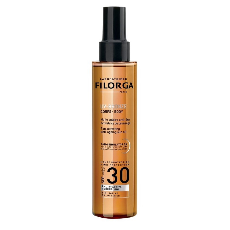 Filorga UV Bronze Body Olio Solare Anti-et Acceleratore di Abbronzatura 150 ml