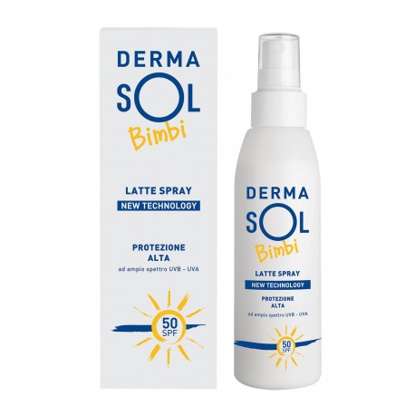 Dermasol Bimbi Latte Spray Protezione alta Spf50 125ml