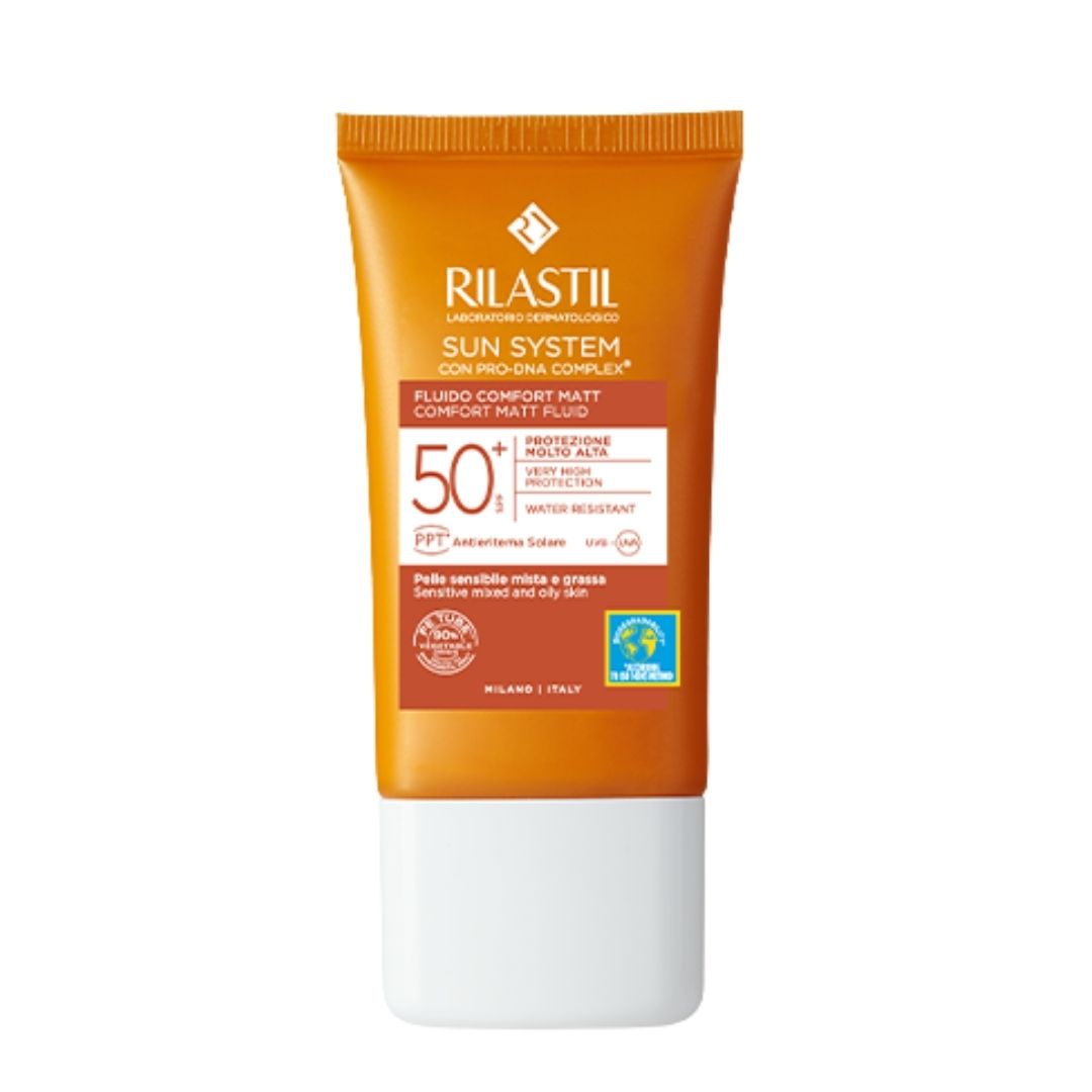 Rilastil Sun System Comfort Mat Formula Spf50 Emulsione Solare Leggera 40 ml