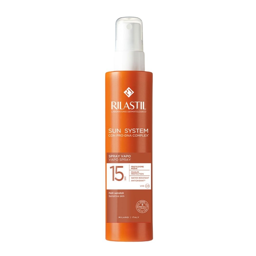 Rilastil Sun System Spf15 Spray Vapo Protezione Media per il Corpo 200 ml