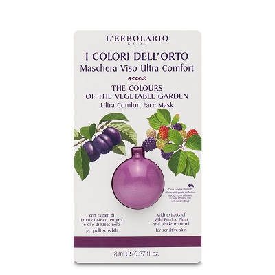 L erbolario I Colori Dell orto Viola Maschera Viso Ultra Comfort 8 ml