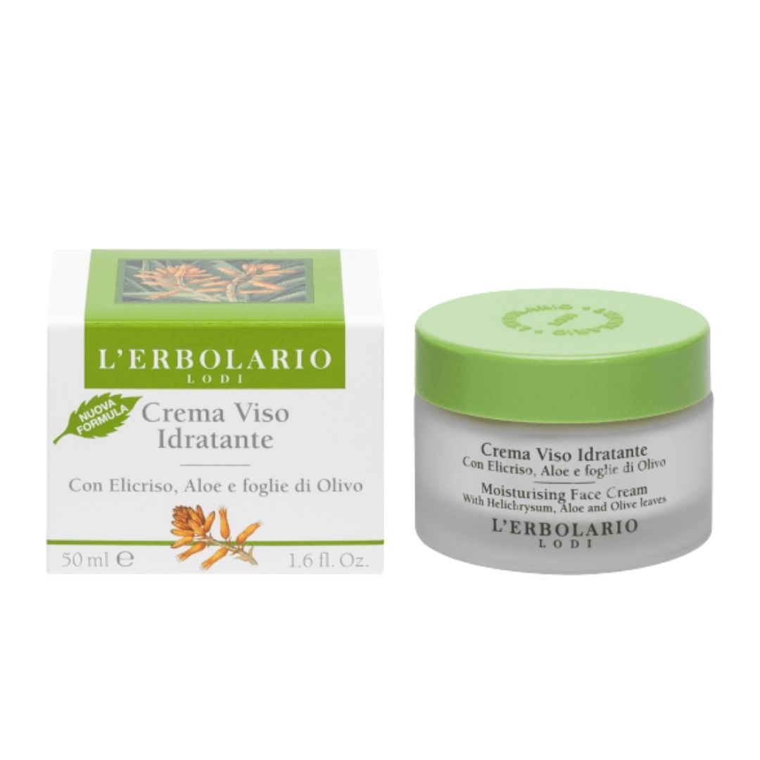 L'erbolario Crema Viso Idratante Viso con Estratto di Viola e Olivo 50 ml