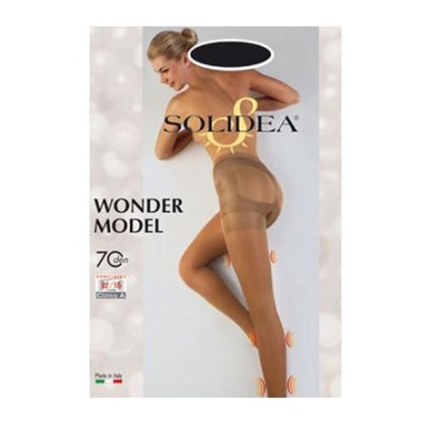 Solidea By Calzificio Pinelli Wonder Model Maman Gestante 70 Sheer Nero L