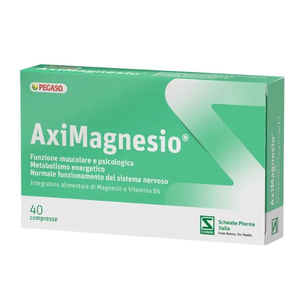 Schwabe Aximagnesio Integratore per Stanchezza e Affaticamento 40 Compresse