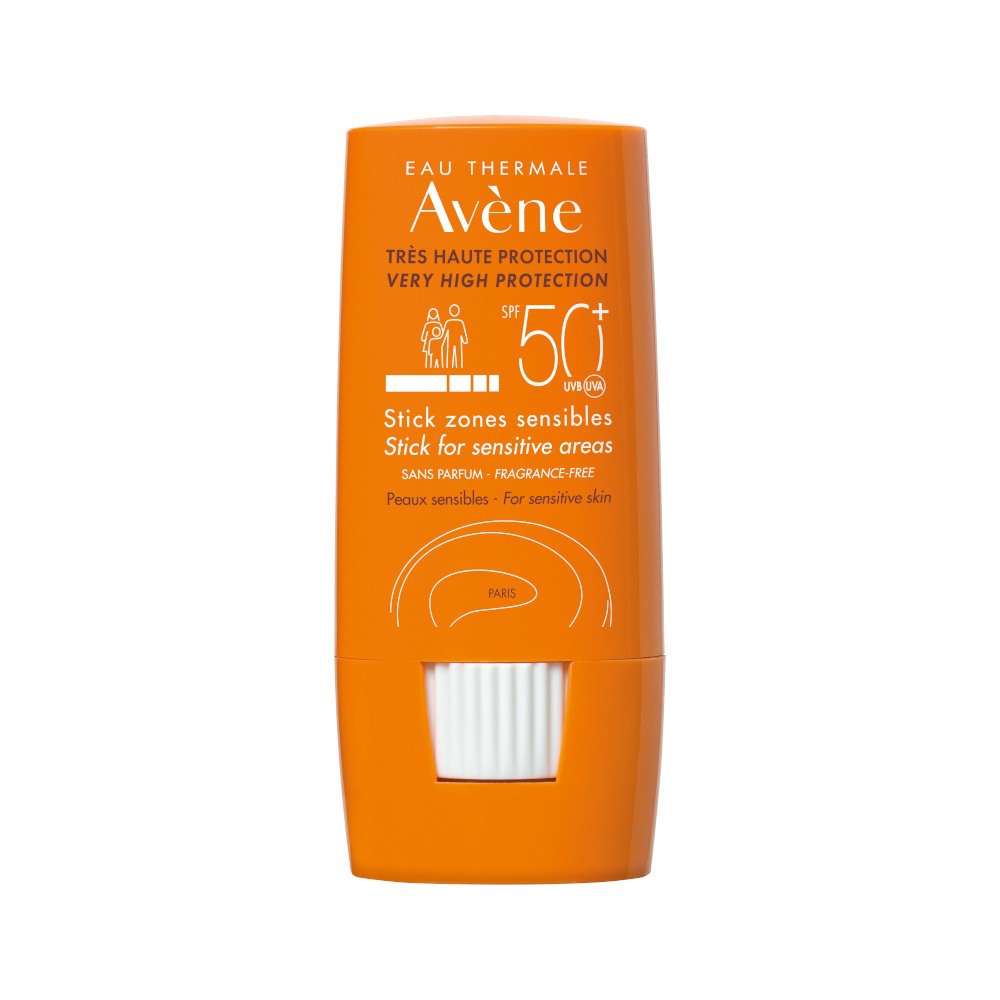 Avene Stick Large Zone Sensibili Protezione Molto Alta Spf50+ Pelli Sensibili 8G