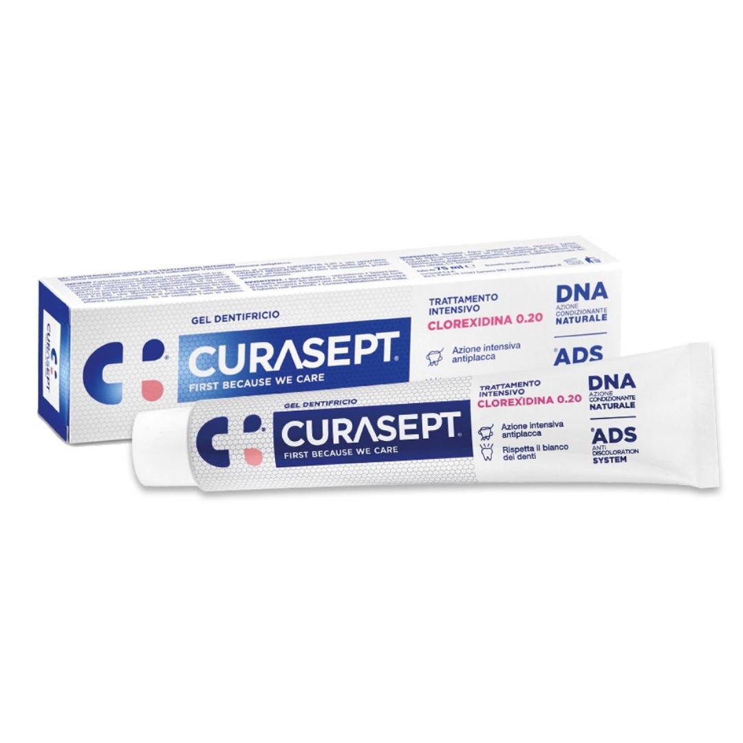 Curasept Gel Dentifricio Trattamento Intensivo Clorexidina 0,20 con Ads+Dna 75ml