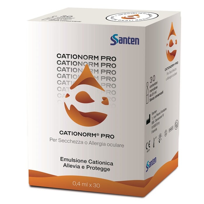 Santen Italy Cationorm Pro Ud 30 Flaconcini Monodose Da 0,4 Ml
