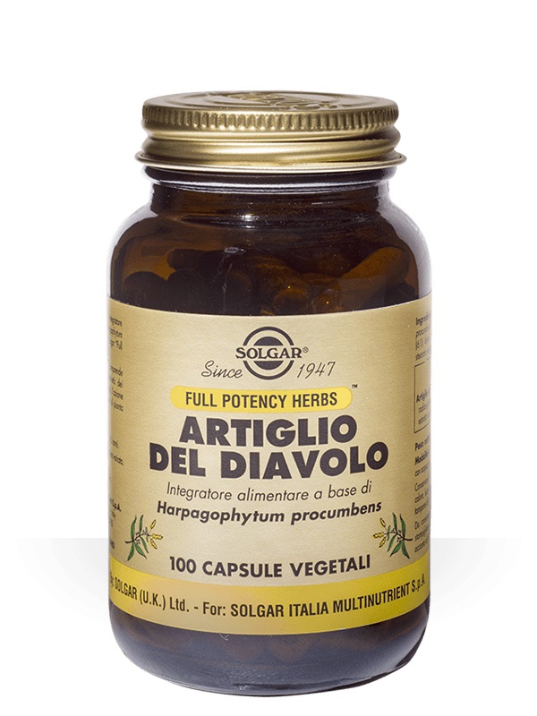 Solgar Artiglio Del Diavolo 100 Capsule Vegetali