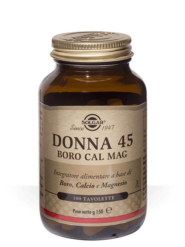 Solgar Donna 45 Boro Cal Mag Integratore Alimentare 100 Tavolette