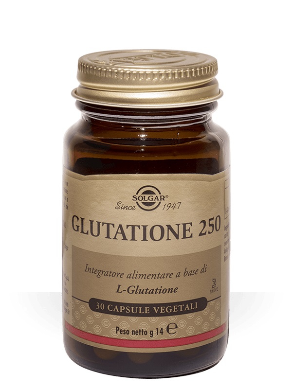 Solgar Glutatione 250 Integratore Alimentare 30 Capsule Vegetali