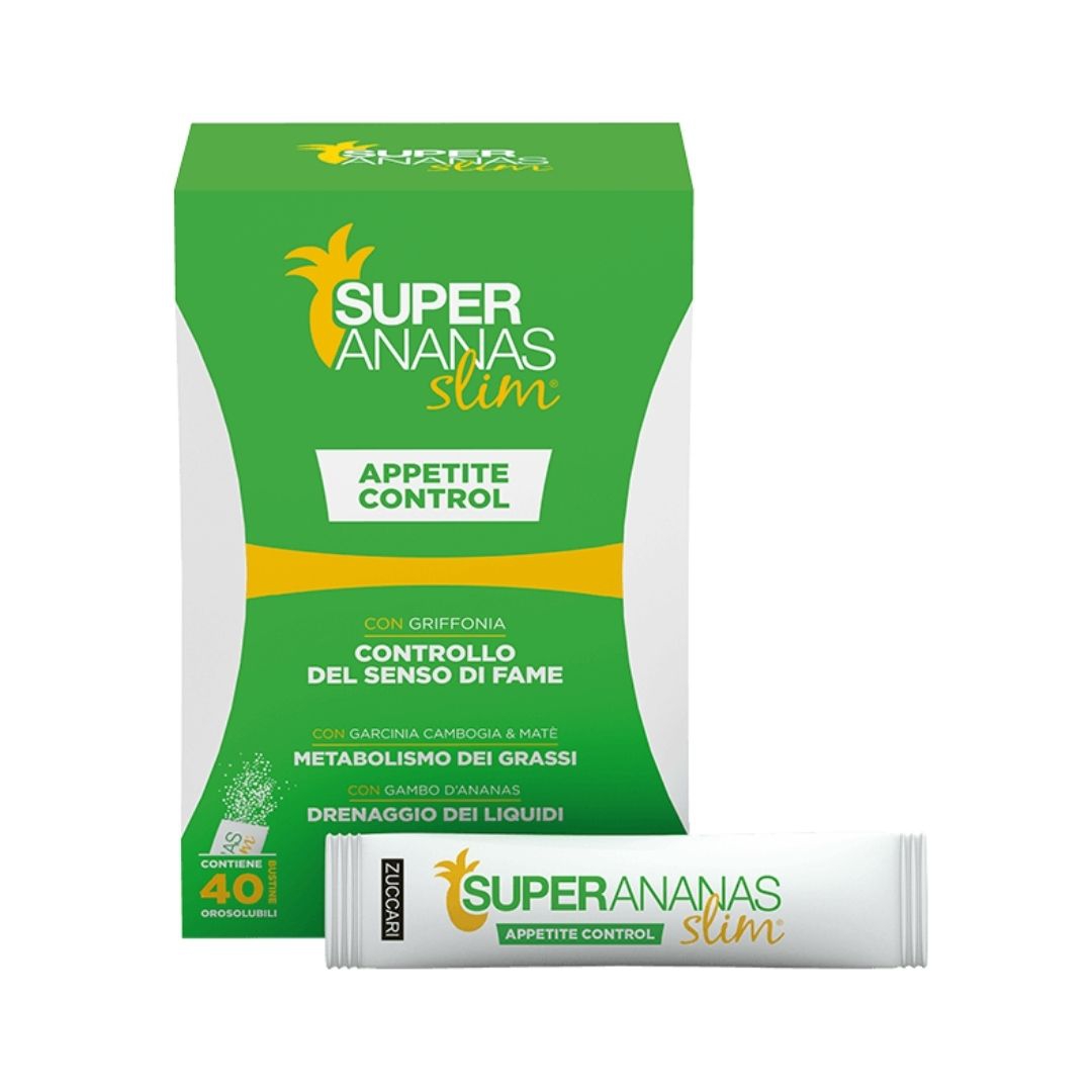 Zuccari Super Ananas Slim Appetite Control Integratore Alimentare 40 Bustine
