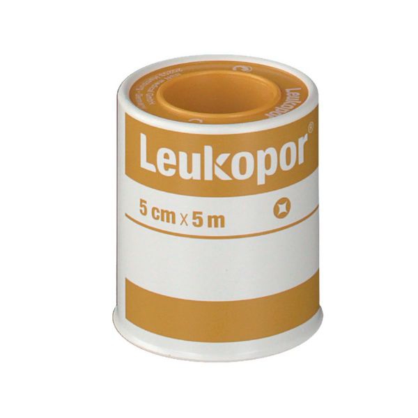 Lekopor Cerotto Ipoallergenico in Rochetto 5 m x 5 cm