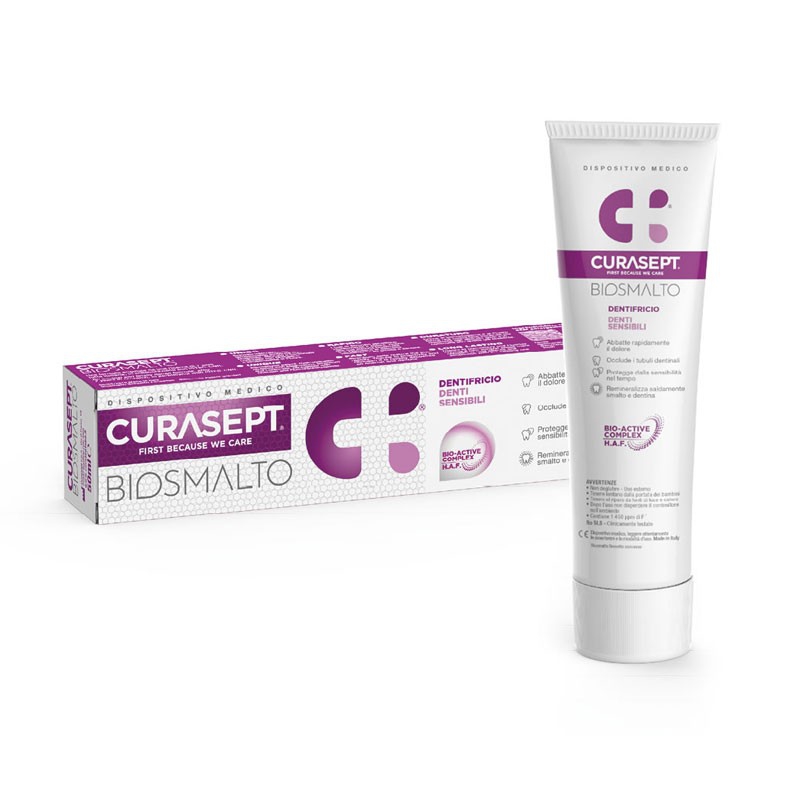 Curasept Biosmalto Dentifricio Denti Sensibili Bassa Abrasivit 75 ml