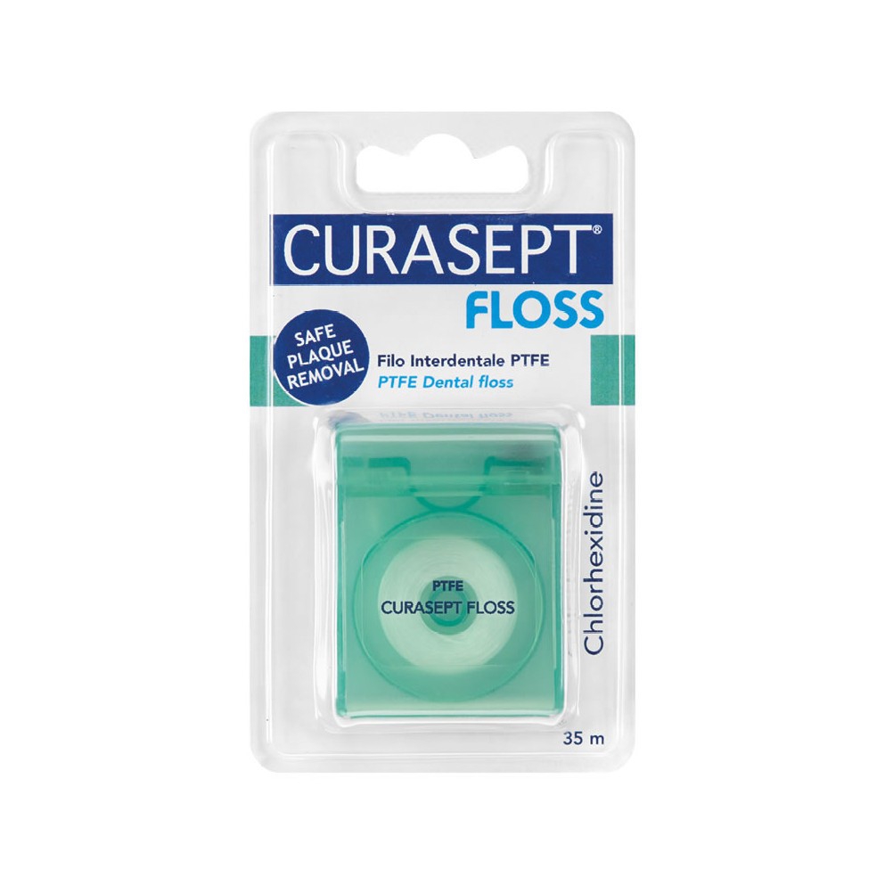 Curasept Floss Filo Interdentale PTFE Clorexidina 35 m