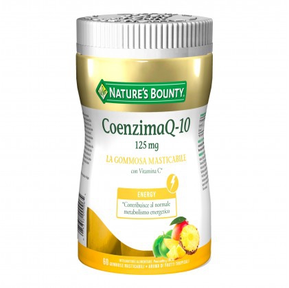 Nature's Bounty Coenzima Q 10 60 Gommose Masticabili Integratore 125mg