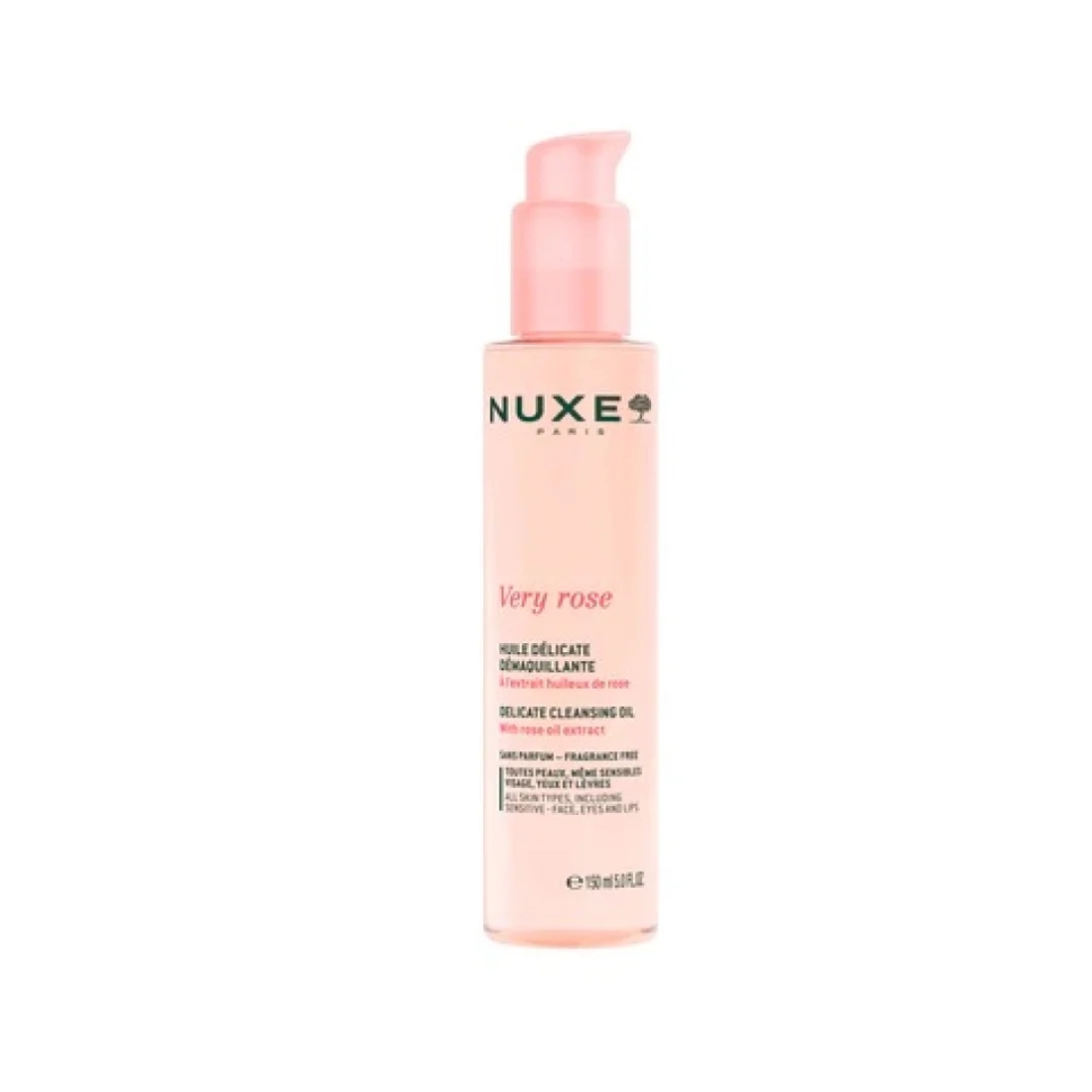 Nuxe Very Rose Huile Demaquillante Olio Struccante Delicato Viso e Occhi 150 ml