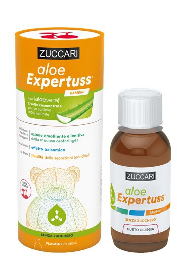 Zuccari Aloe Expertuss Bambini Ciliegia Integratore a base di Aloe 150 ml