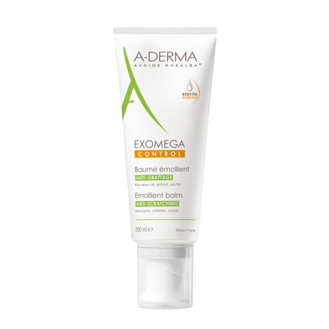 A-Derma Exomega Control Balsamo Emolliente Anti-Prurito per Pelli Secche 200 ml
