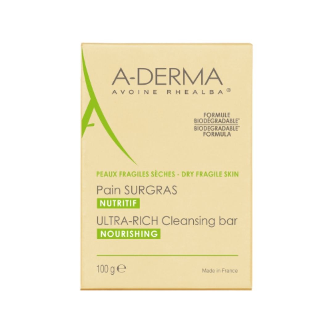 A-Derma Les Indispensables Pane Surgras Detergente per Pelli Secche 100 g