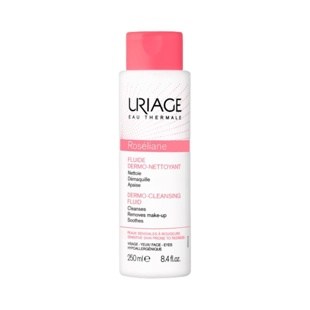 Uriage Roseliane Fluide Dermo-Nettoyant Fluido Detergente Pelle Sensibile 250 ml