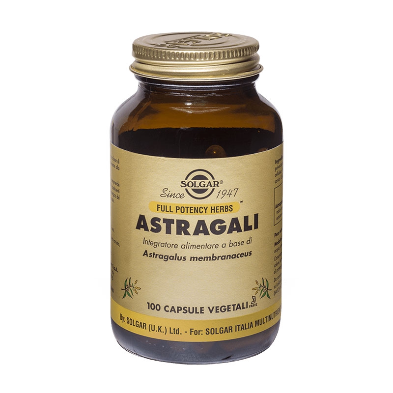 Solgar Astragali Integratore Alimentare 100 Capsule Vegetali