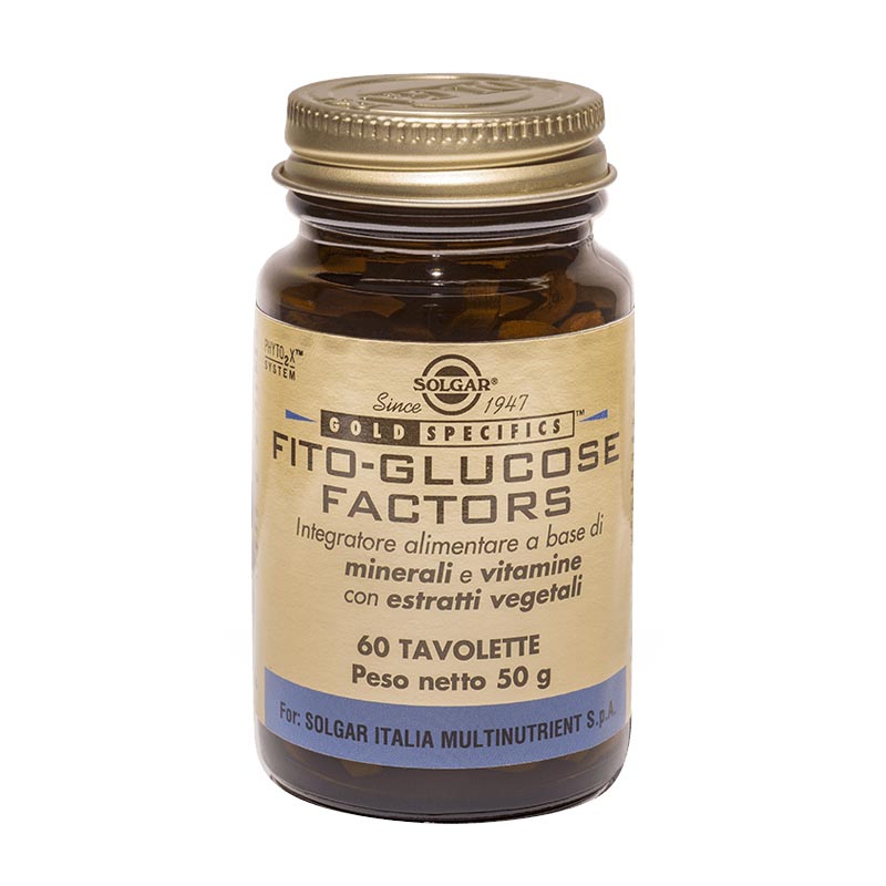 Solgar Fito-Glucose Factors Integratore Alimentare 60 Tavolette