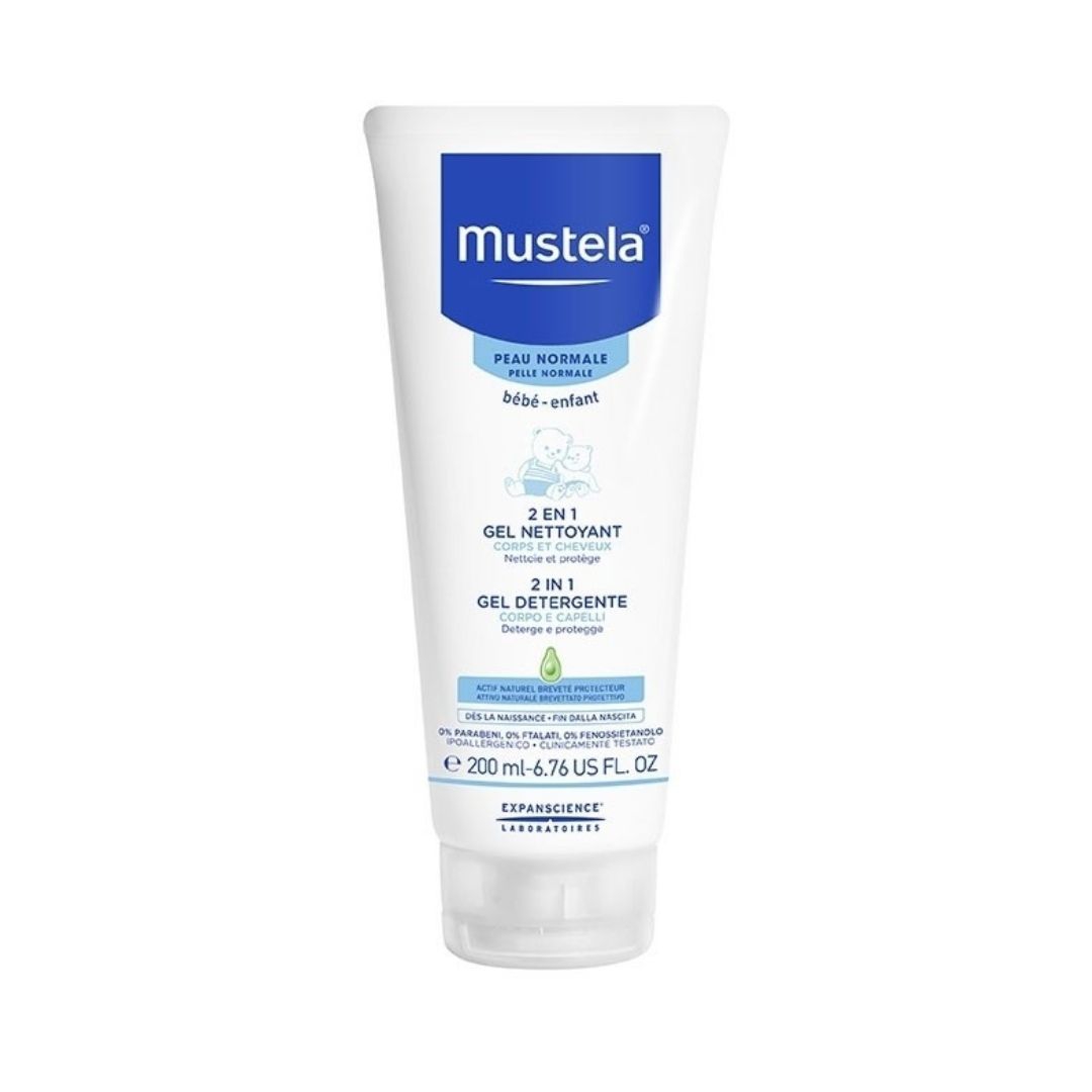 Mustela 2 in 1 Gel Detergente Corpo e Capelli Bambini 200 ml
