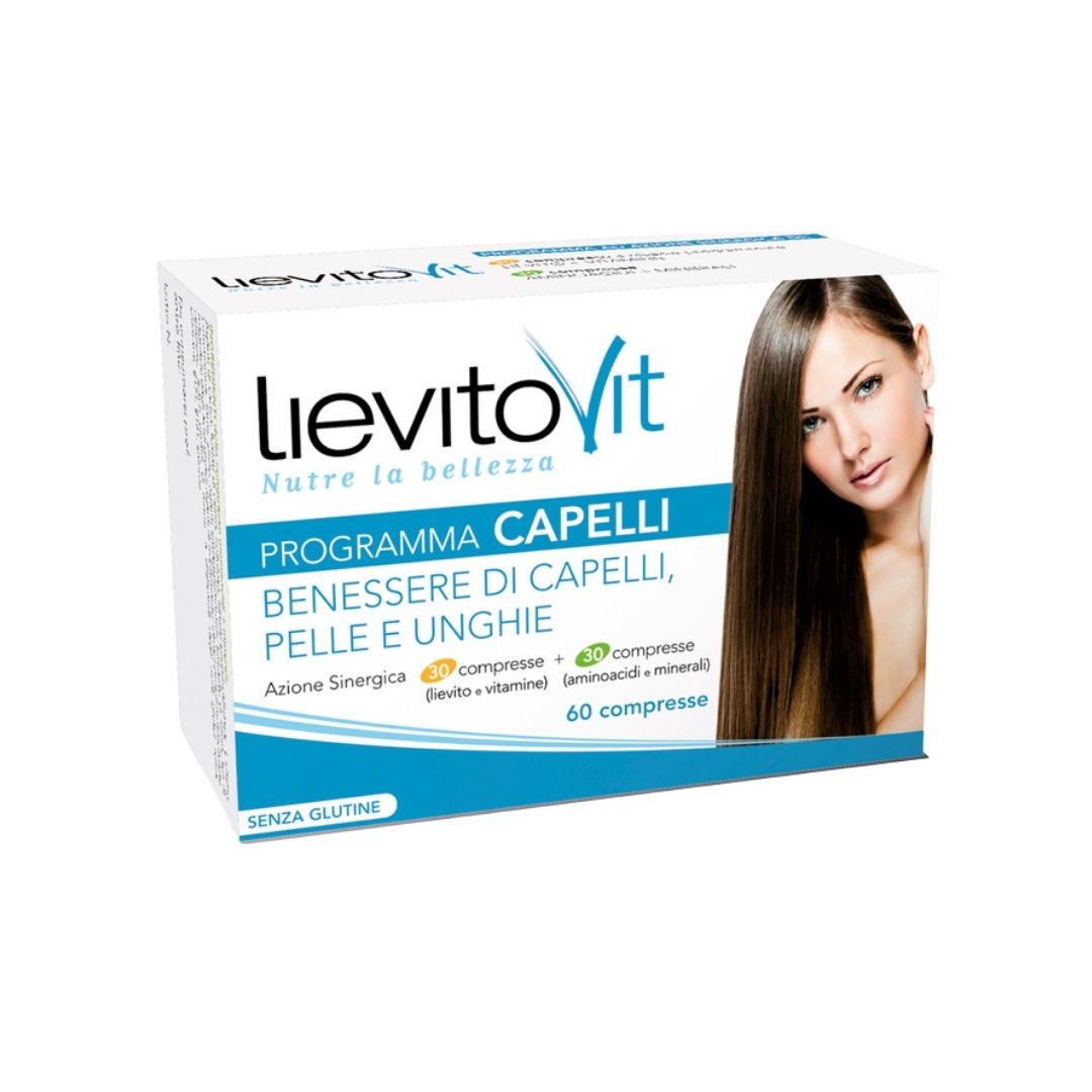 LievitoVit Programma Capelli Benessere di Capelli Pelle e Unghie 30+30 Compresse