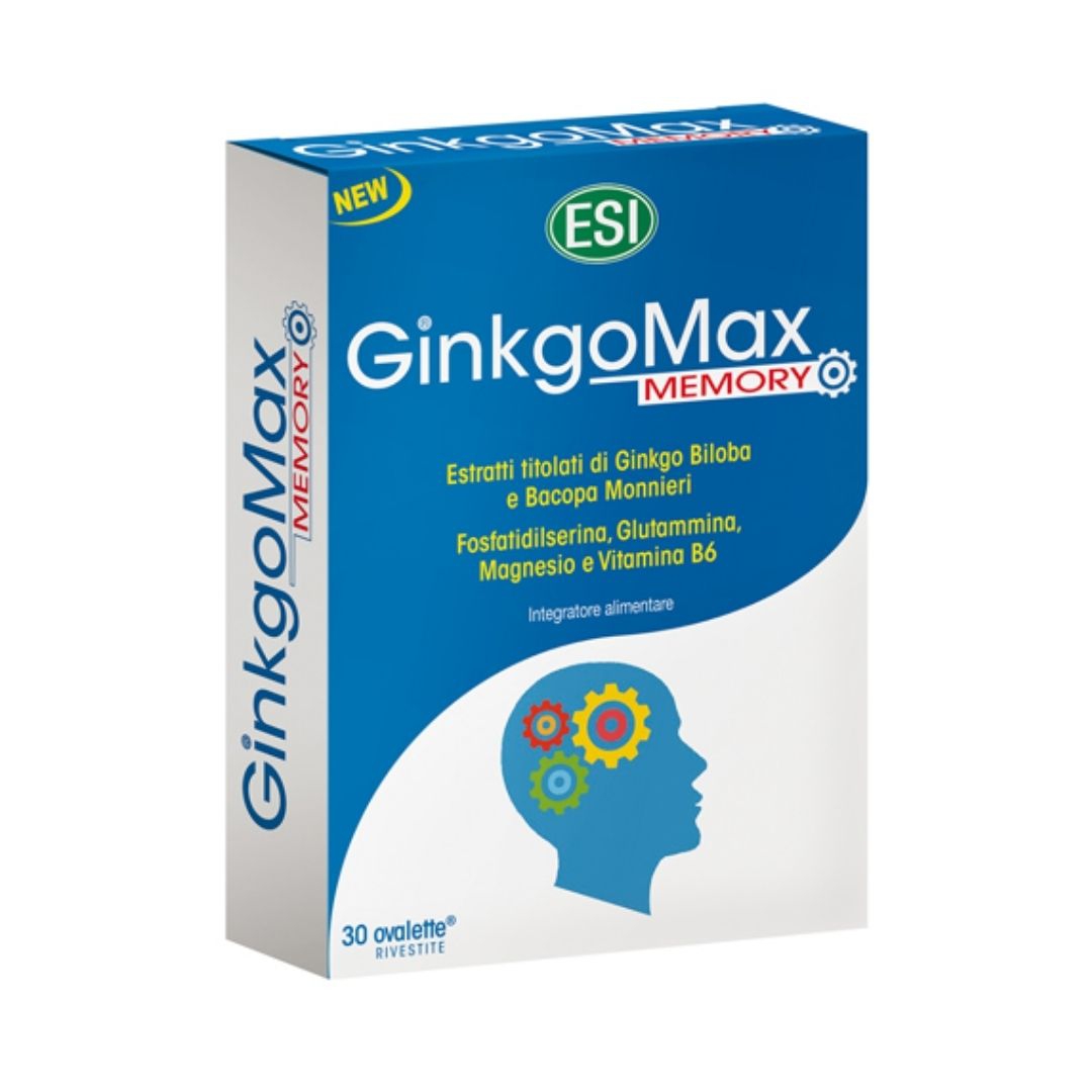 Esi Ginkgomax Memory Integratore Alimentare per la Memoria 30 Ovalette