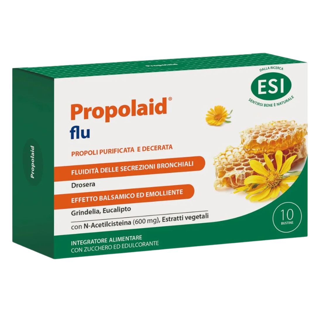 Esi Propolaid Flu Integratore Fluidificante di Secrezioni Bronchiali 10 bustine