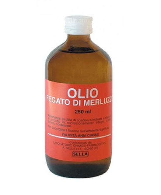 Sella Olio di Fegato di Merluzzo Intagratore Alimentare 250 Ml