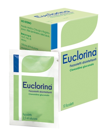 Euclorina Fazzoletti Disinfettanti Per Medicazioni 10 Pezzi