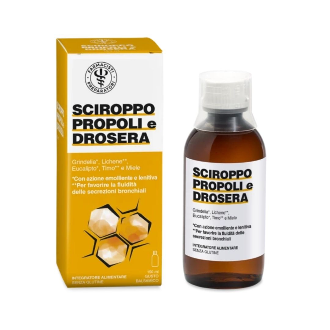 Unifarco Sciroppo al Propoli e Drosera per la Tosse Grassa 150 ml