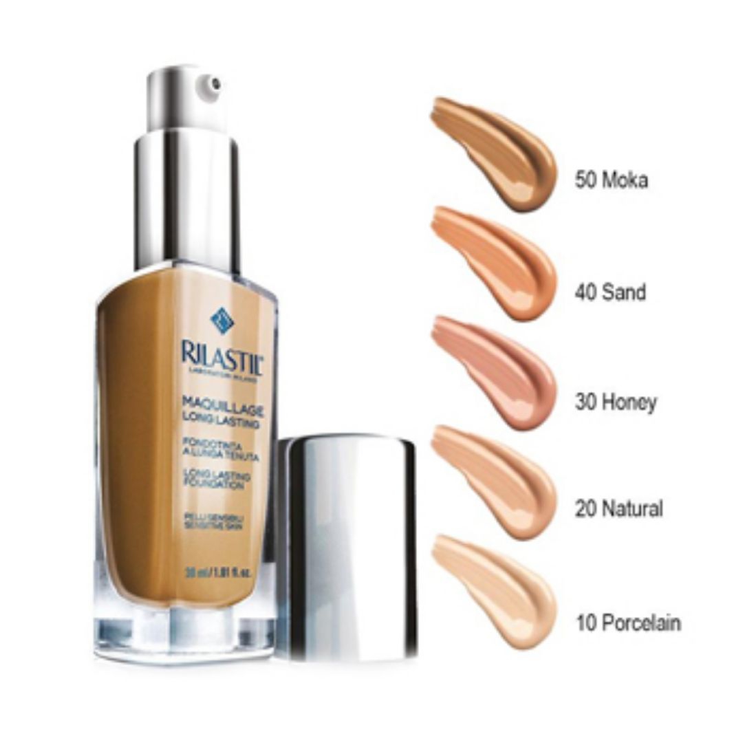 Rilastil Maquillage Long Lasting Fondotinta Lunga Tenuta 50 Moka 30 ml
