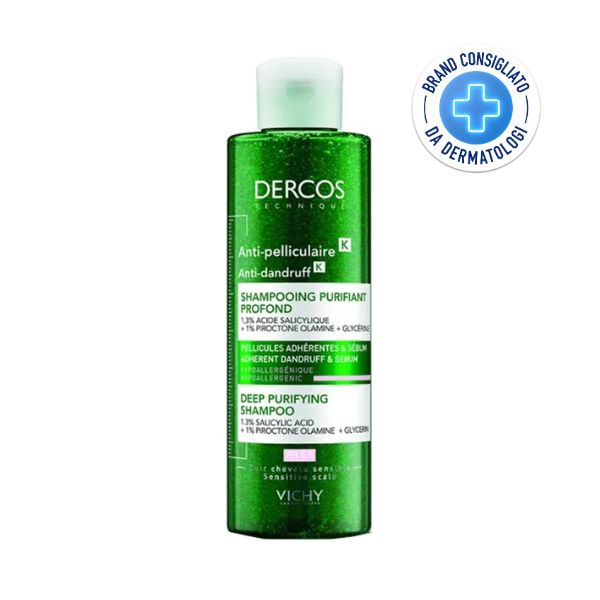 Vichy Dercos Shampoo Antiforfora K Purificante Intensivo Ipoallergenico 250 ml