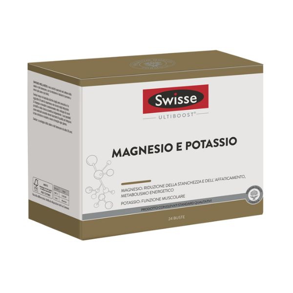 Swisse Magnesio Potassio Integratore Energia Fisica e Mentale 24 Bustine