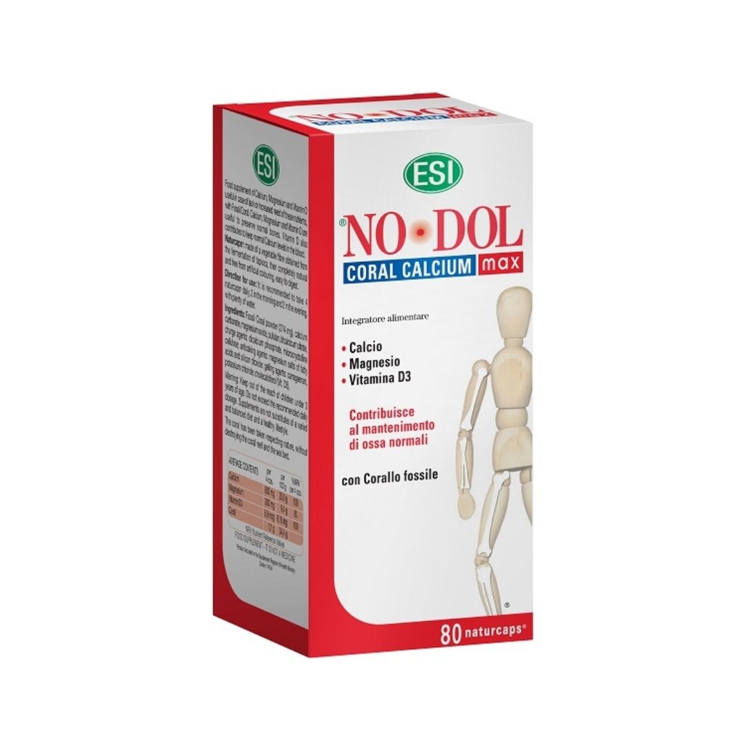 Esi No Dol Coral Calcium Max Integratore Alimentare per le Ossa 80 Capsule