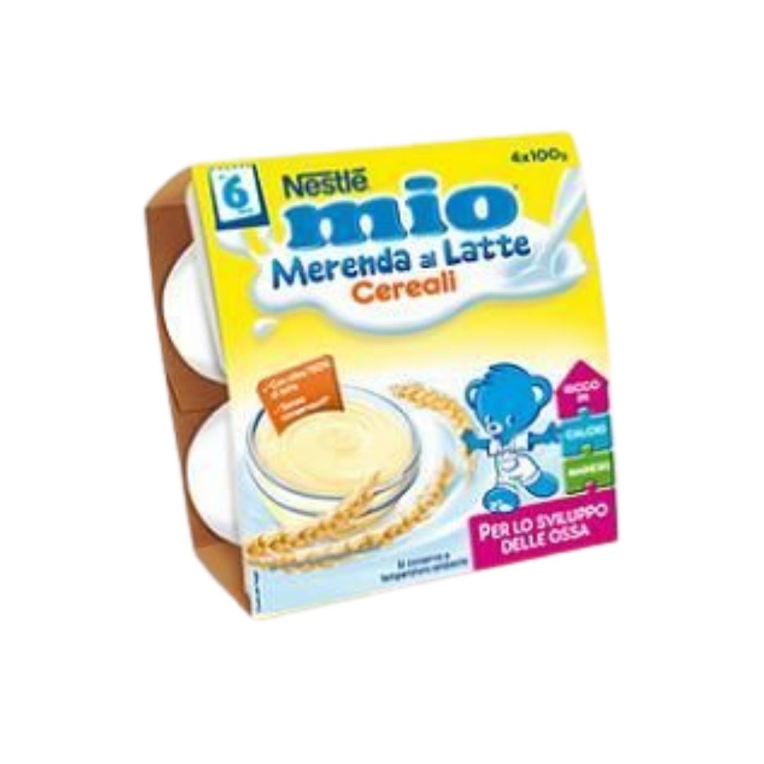 Nestle Mio Merenda al Latte Gusto Cereali 4 x 100 g