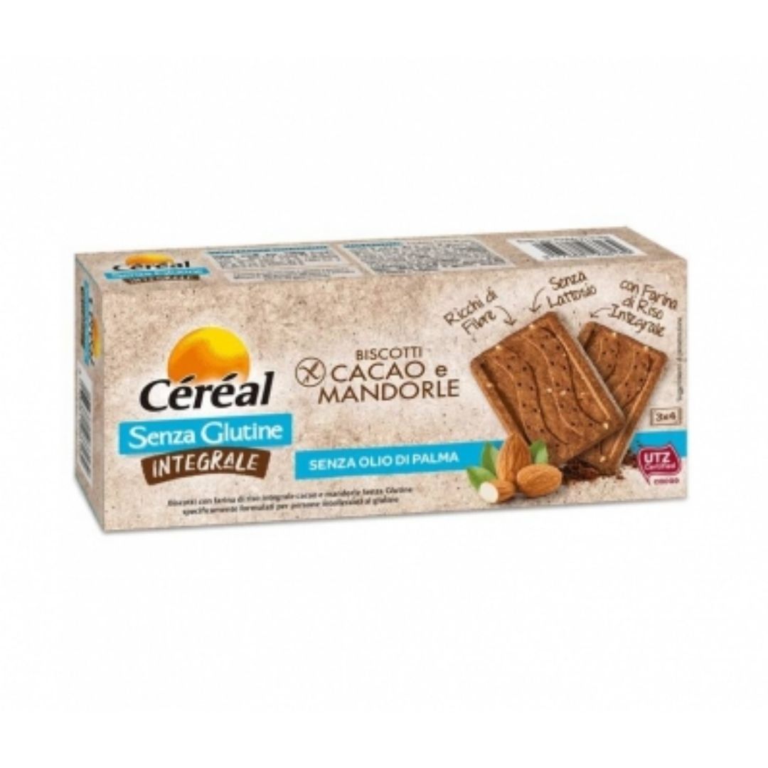 Cereal Senza Glutine Integrale Biscotti Cacao E Mandorle 150 G