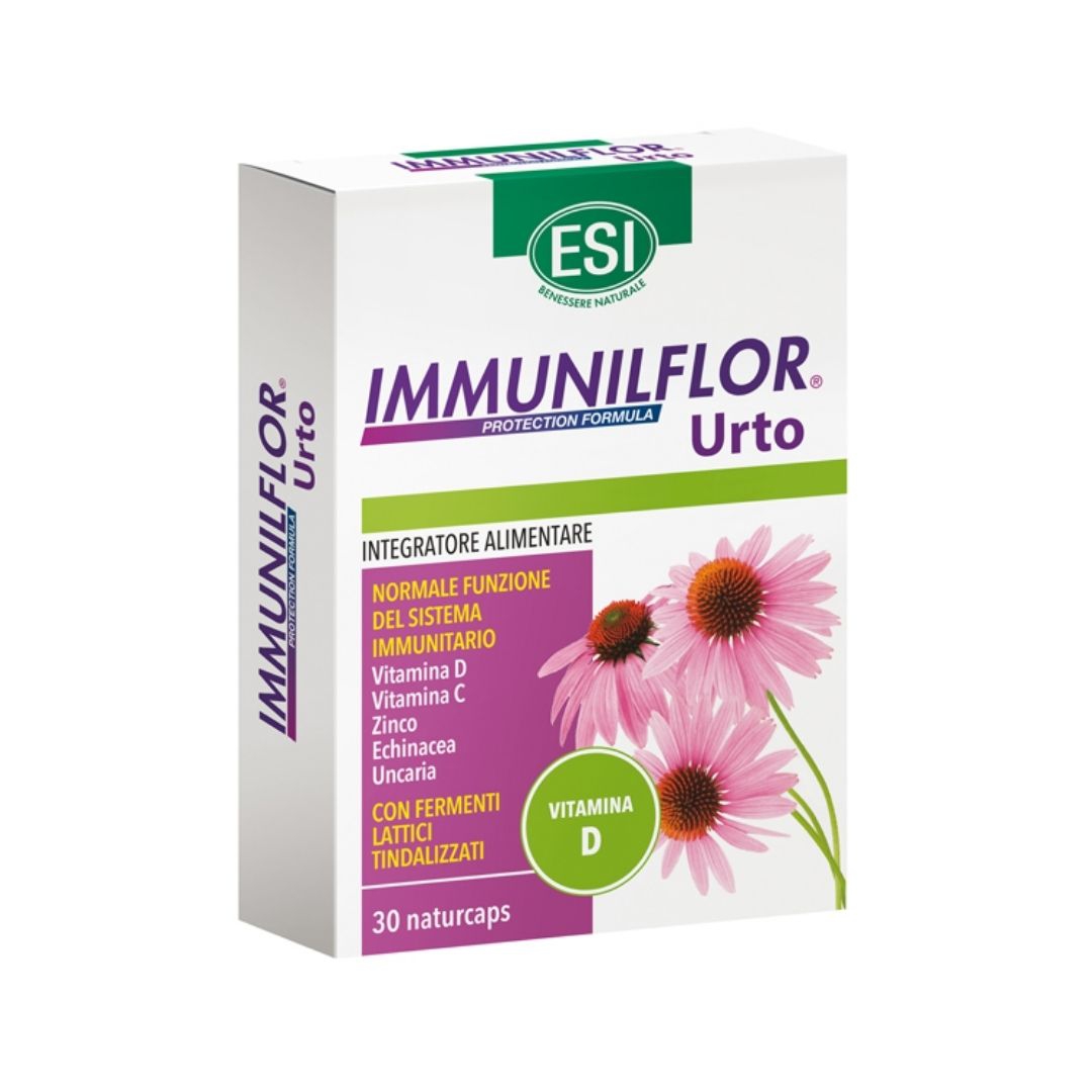 Esi Immunilflor Urto Integratore Vitamina D per Sistema Immunitario 30 naturcaps