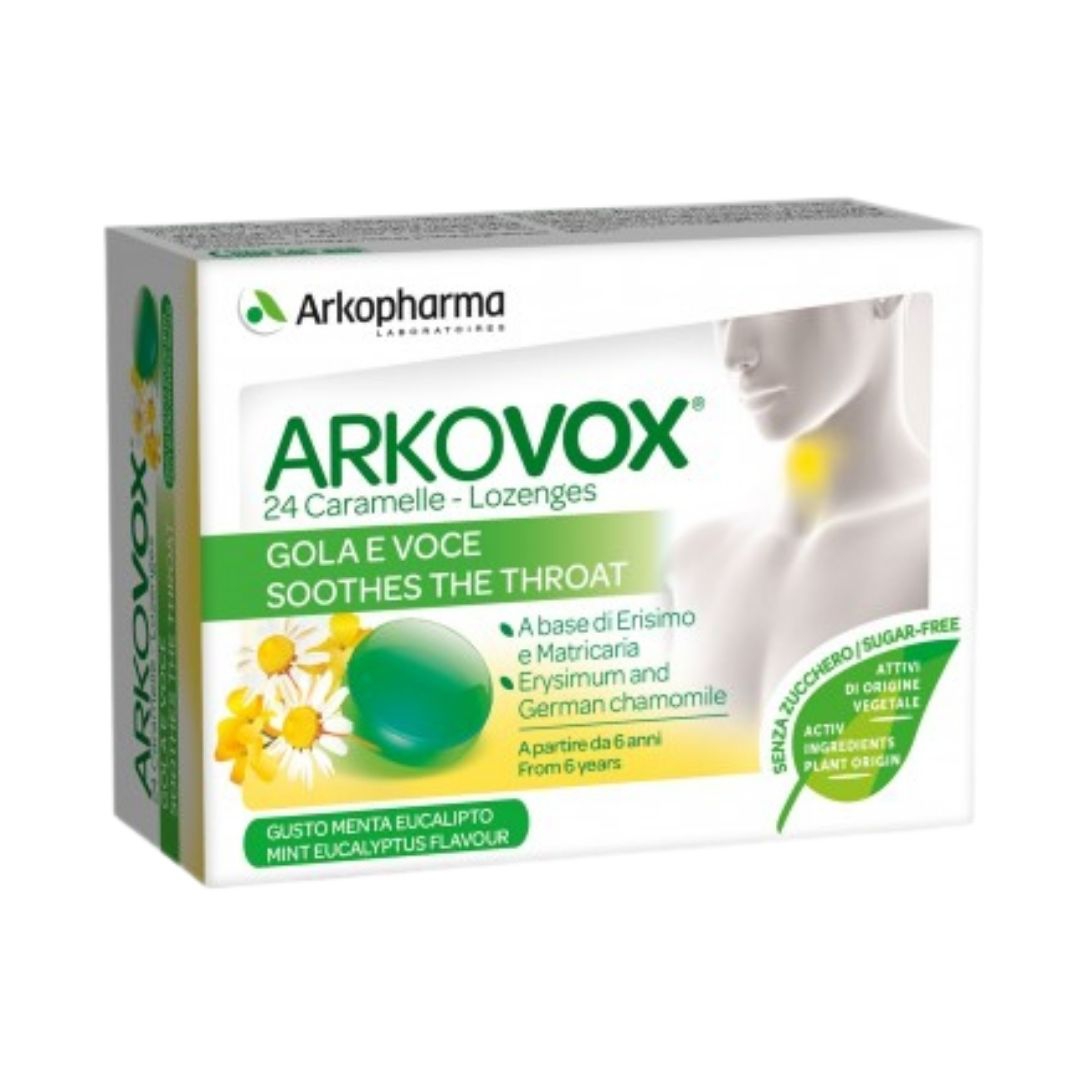 Arkofarm Arkovox Menta/eucalipto 24 Caramelle per la Tosse