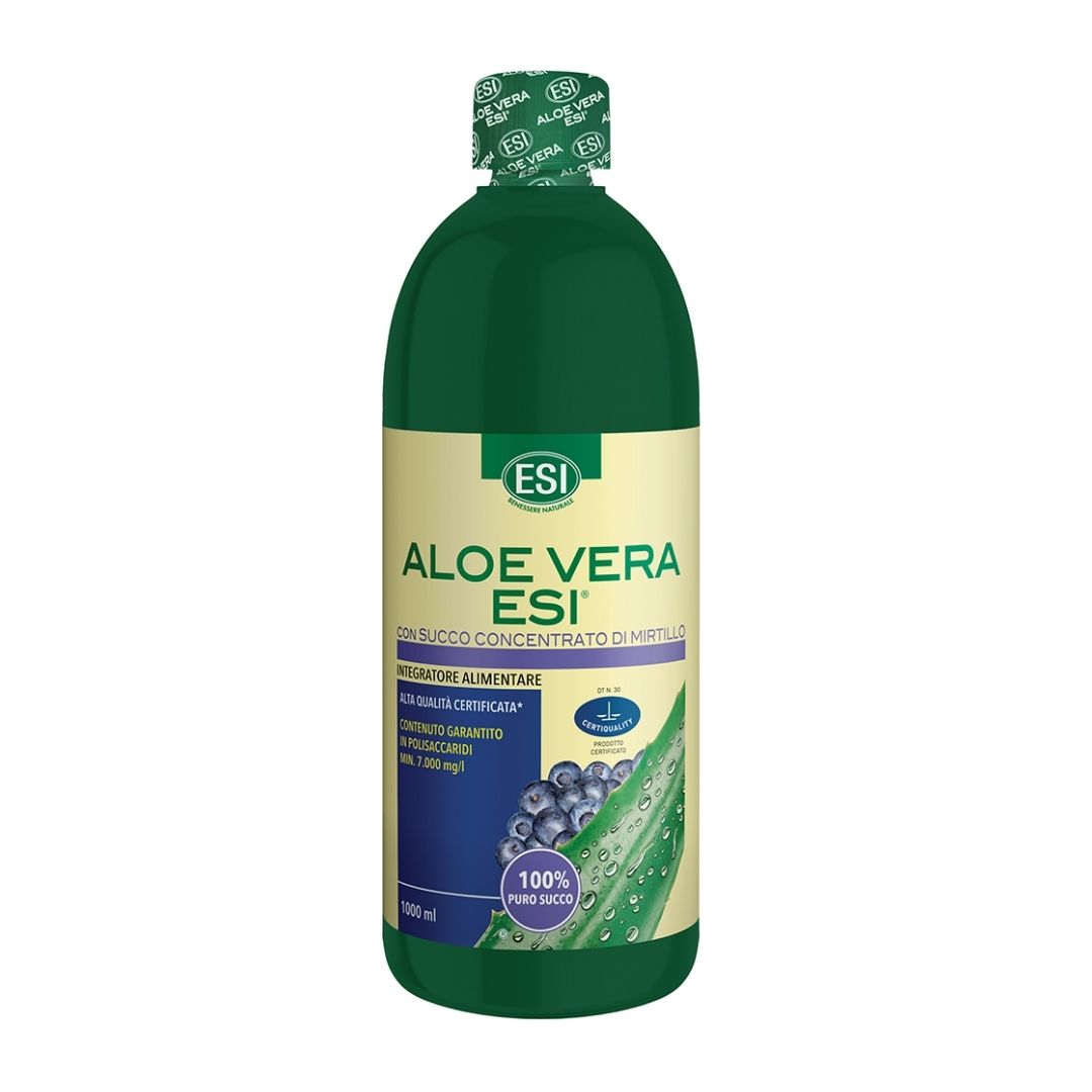 Esi Aloe Vera Succo Integratore Alimentare Purificatore con Mirtillo 1000 ml