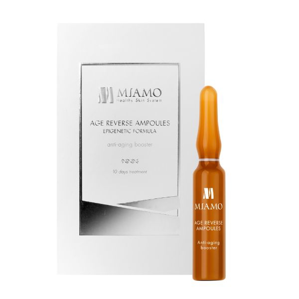 Miamo Age Reverse Ampoules Siero Viso ad Azione Antirughe 10 Fiale da 2 ml