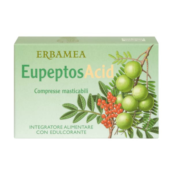 Erbamea Eupeptos Integratore per il Sistema Digerente 30 Compresse Masticabili