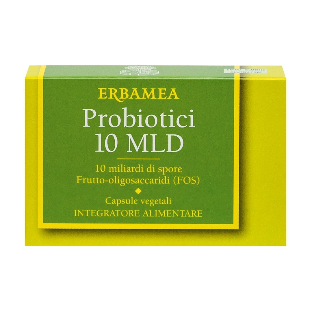 Erbamea Probiotici 10 Miliardi Integratore Alimentare 10 Flaconcini 100 ml